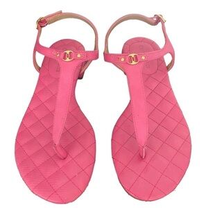 Charter Club Carinna Flat thong sandal sling back hot pink Barbiecore Size 7